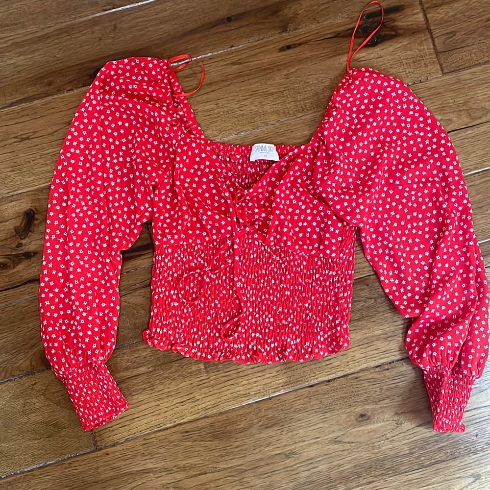 Ruched crop top